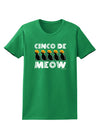 Five Cats - Cinco de Meow Womens Dark T-Shirt by TooLoud-Womens T-Shirt-TooLoud-Kelly-Green-X-Small-Davson Sales