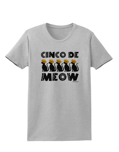 Five Cats - Cinco de Meow Womens T-Shirt by TooLoud-Womens T-Shirt-TooLoud-AshGray-X-Small-Davson Sales