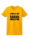 Five Cats - Cinco de Meow Womens T-Shirt by TooLoud-Womens T-Shirt-TooLoud-Gold-X-Small-Davson Sales