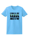 Five Cats - Cinco de Meow Womens T-Shirt by TooLoud-Womens T-Shirt-TooLoud-Aquatic-Blue-X-Small-Davson Sales