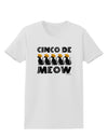 Five Cats - Cinco de Meow Womens T-Shirt by TooLoud-Womens T-Shirt-TooLoud-White-X-Small-Davson Sales