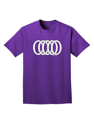 Five Golden Rings Adult Dark T-Shirt-Mens T-Shirt-TooLoud-Purple-Small-Davson Sales