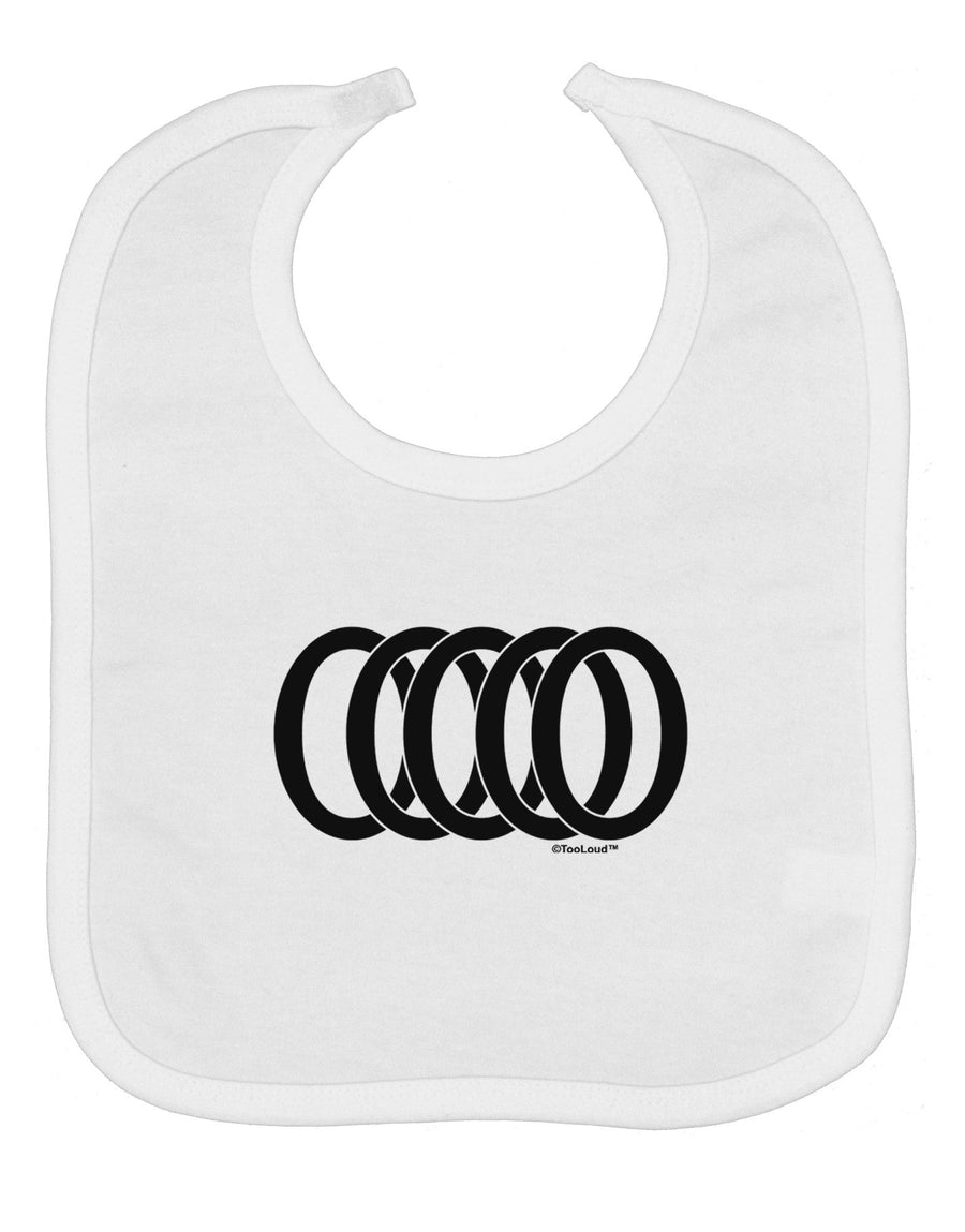 Five Golden Rings Baby Bib