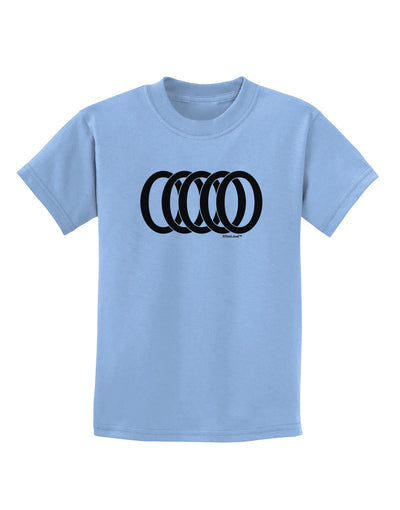 Five Golden Rings Childrens T-Shirt-Childrens T-Shirt-TooLoud-Light-Blue-X-Small-Davson Sales