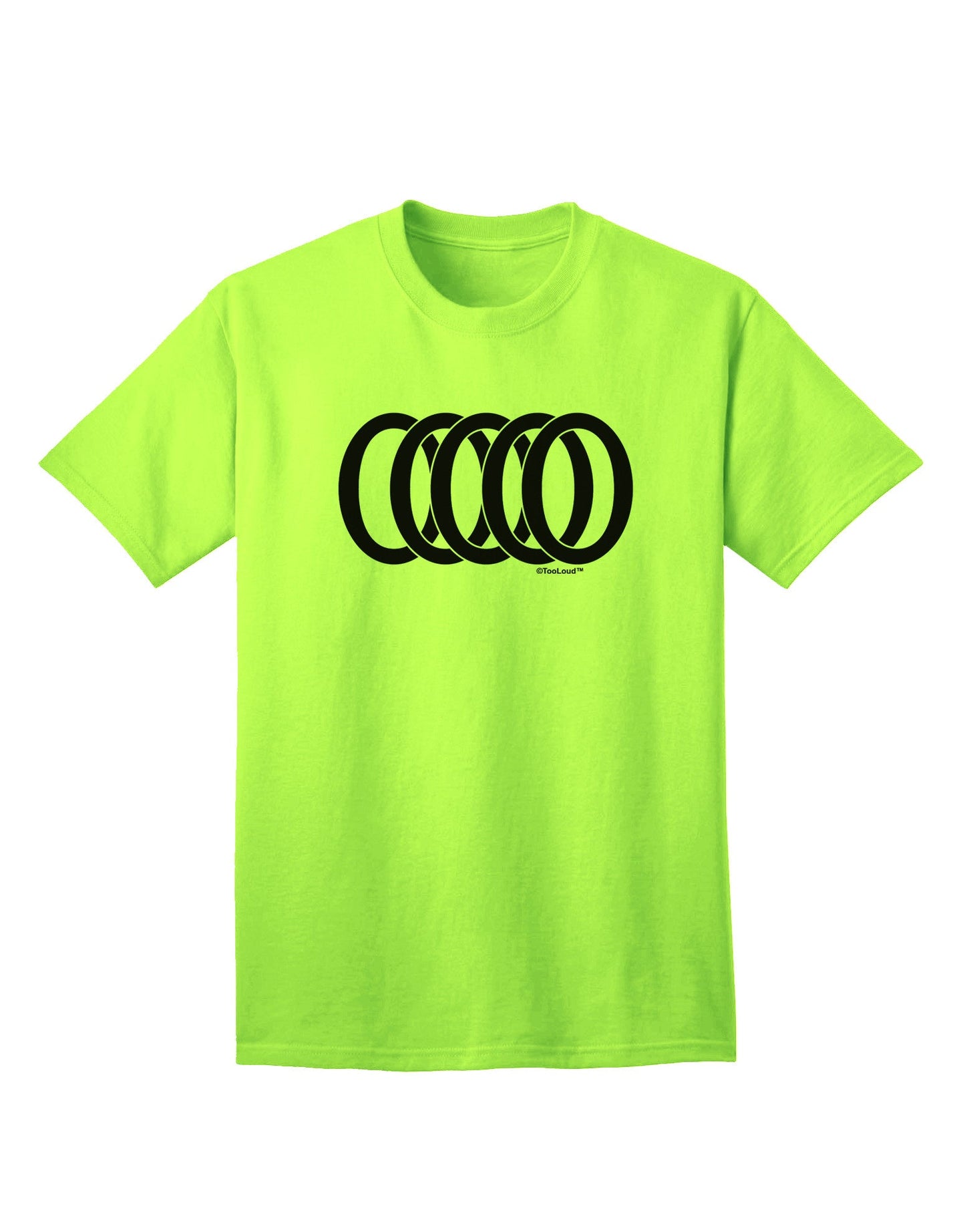 Five Golden Rings - Premium Adult T-Shirt Collection-Mens T-shirts-TooLoud-Neon-Green-Small-Davson Sales