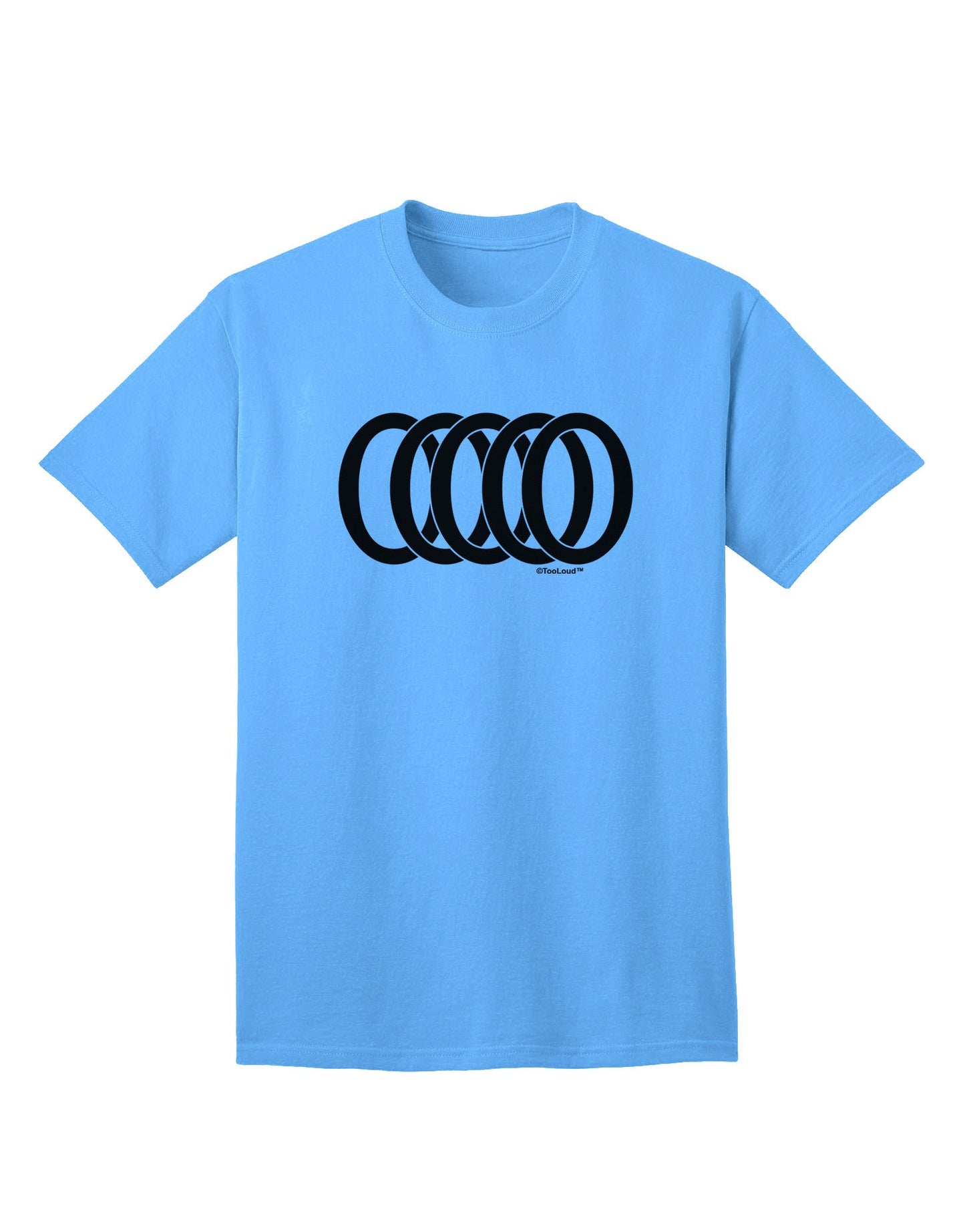 Five Golden Rings - Premium Adult T-Shirt Collection-Mens T-shirts-TooLoud-Aquatic-Blue-Small-Davson Sales