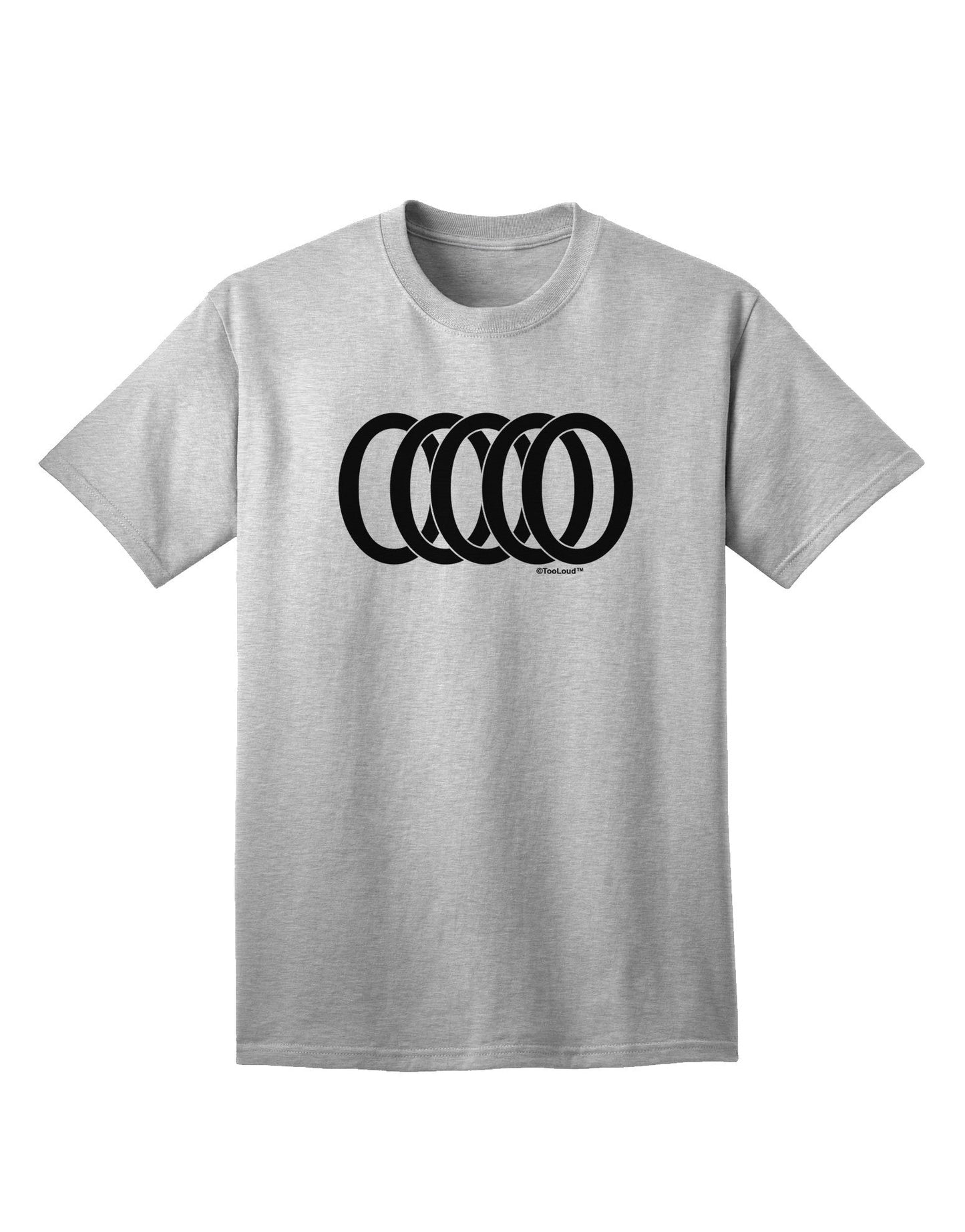 Five Golden Rings - Premium Adult T-Shirt Collection-Mens T-shirts-TooLoud-AshGray-Small-Davson Sales