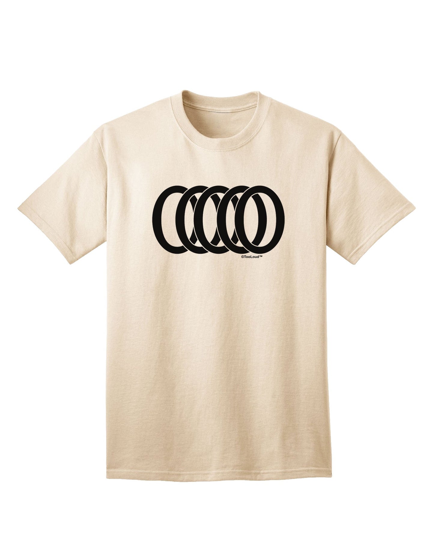 Five Golden Rings - Premium Adult T-Shirt Collection-Mens T-shirts-TooLoud-Natural-Small-Davson Sales