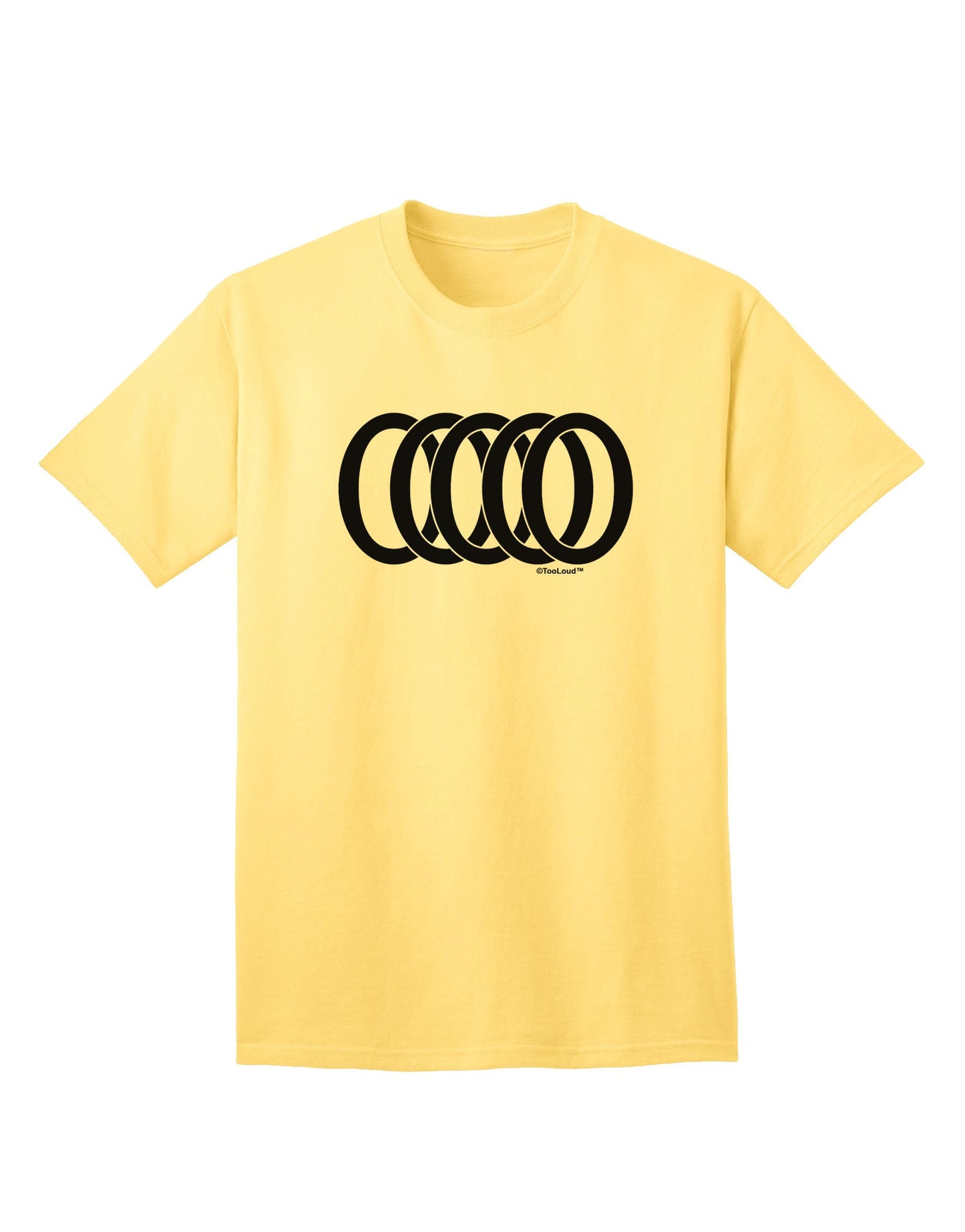 Five Golden Rings - Premium Adult T-Shirt Collection-Mens T-shirts-TooLoud-Yellow-Small-Davson Sales