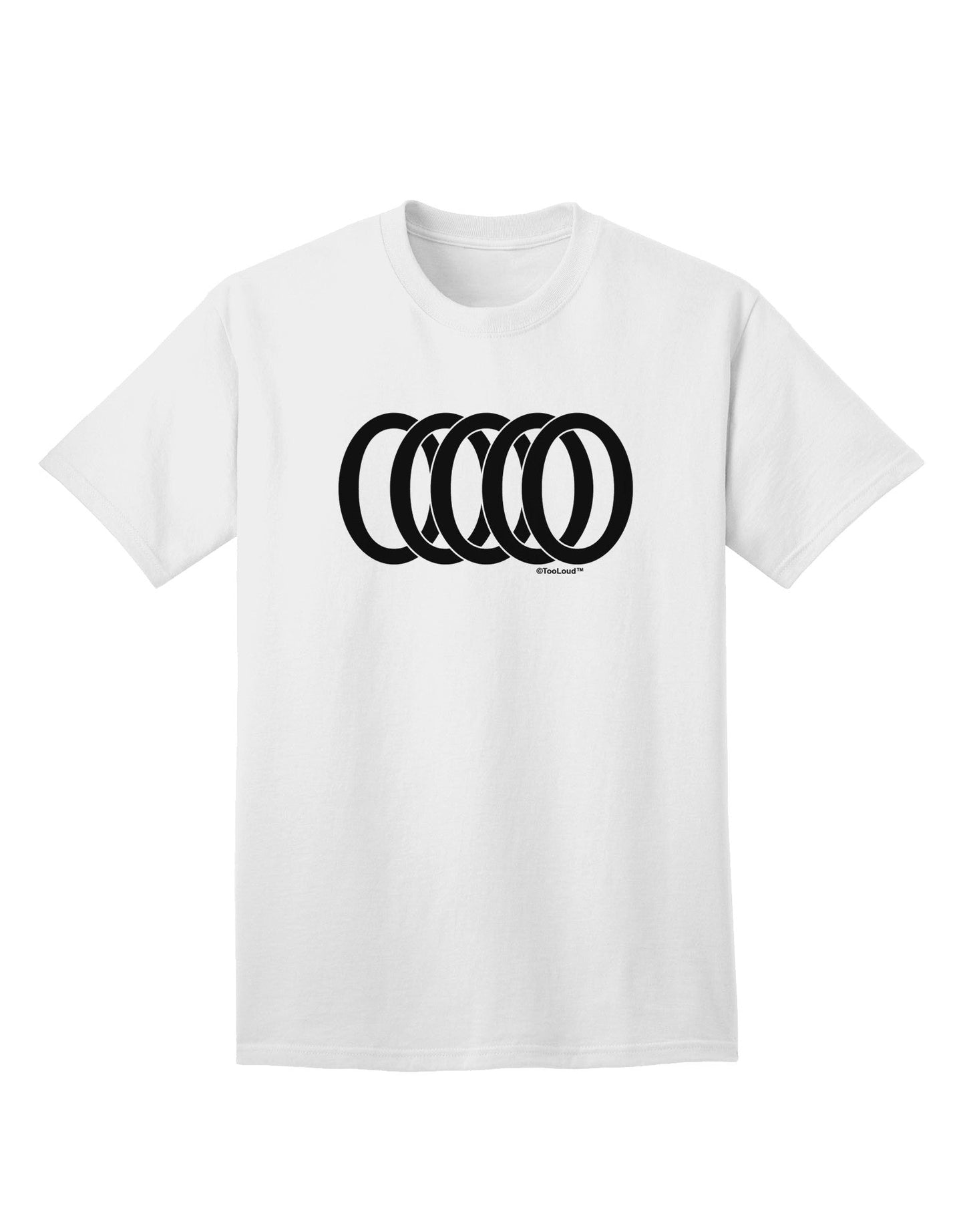 Five Golden Rings - Premium Adult T-Shirt Collection-Mens T-shirts-TooLoud-White-Small-Davson Sales