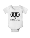 Five Golden Rings Text Baby Romper Bodysuit-Baby Romper-TooLoud-White-06-Months-Davson Sales