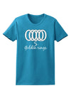 Five Golden Rings Text Womens Dark T-Shirt-TooLoud-Turquoise-X-Small-Davson Sales