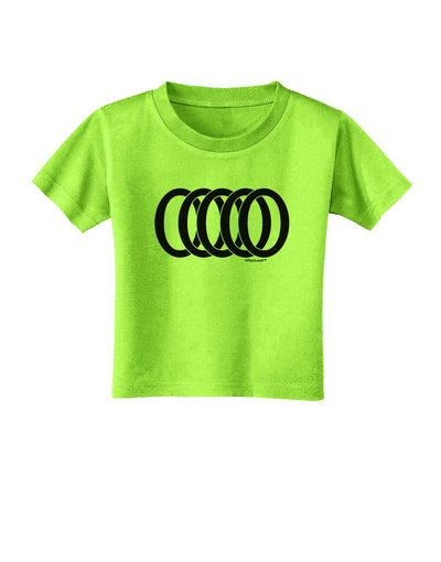 Five Golden Rings Toddler T-Shirt-Toddler T-Shirt-TooLoud-Lime-Green-2T-Davson Sales