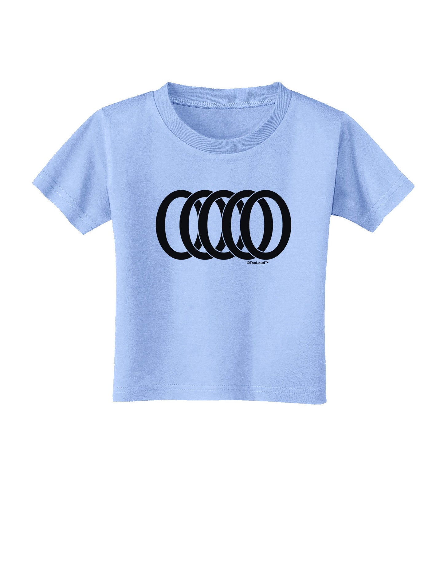 Five Golden Rings Toddler T-Shirt-Toddler T-Shirt-TooLoud-Aquatic-Blue-2T-Davson Sales