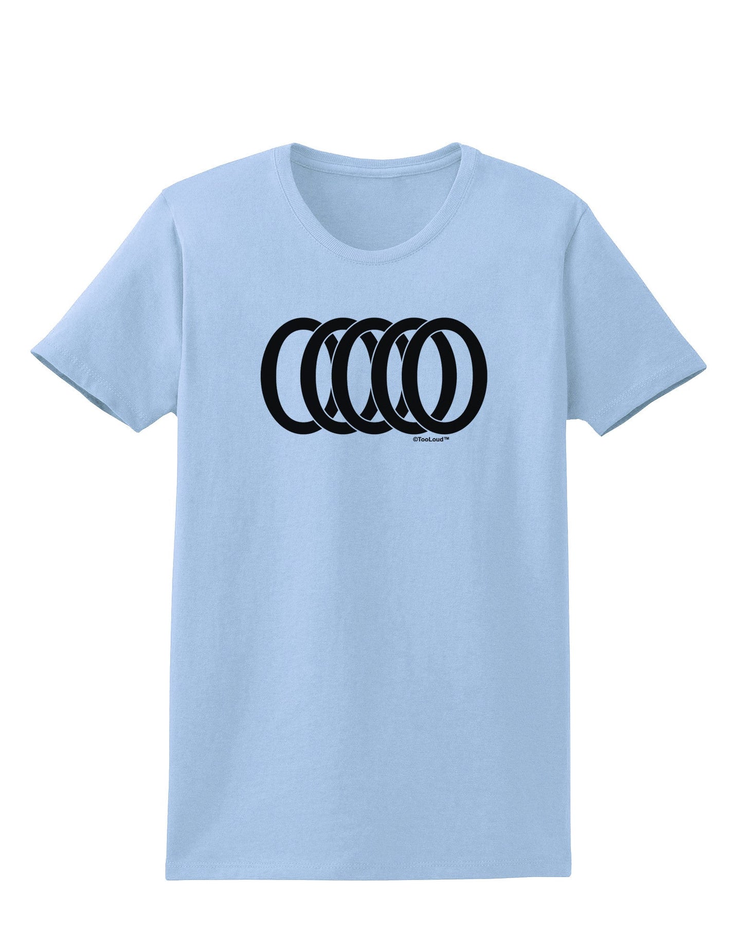Five Golden Rings Womens T-Shirt-Womens T-Shirt-TooLoud-Light-Blue-X-Small-Davson Sales