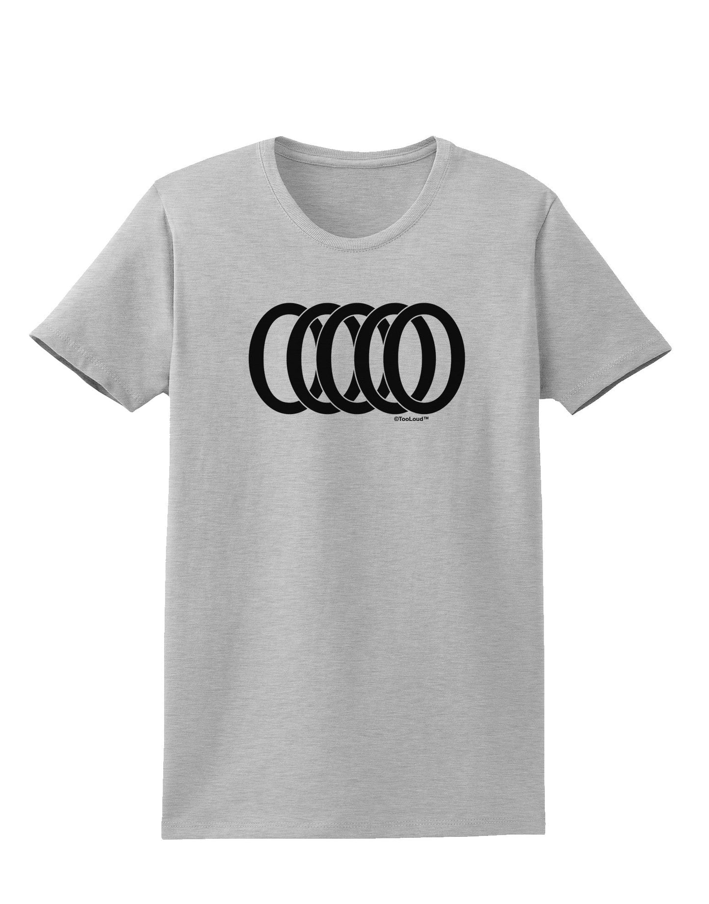 Five Golden Rings Womens T-Shirt-Womens T-Shirt-TooLoud-AshGray-X-Small-Davson Sales