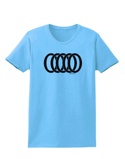 Five Golden Rings Womens T-Shirt-Womens T-Shirt-TooLoud-Aquatic-Blue-X-Small-Davson Sales