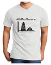 Flatten the Curve Graph Adult V-Neck T-shirt-Mens T-Shirt-TooLoud-White-Small-Davson Sales