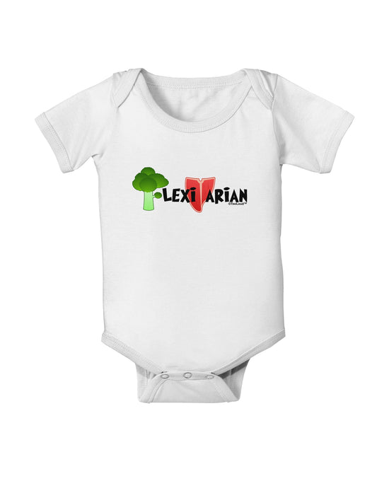 Flexitarian Baby Romper Bodysuit by TooLoud-Baby Romper-TooLoud-White-06-Months-Davson Sales