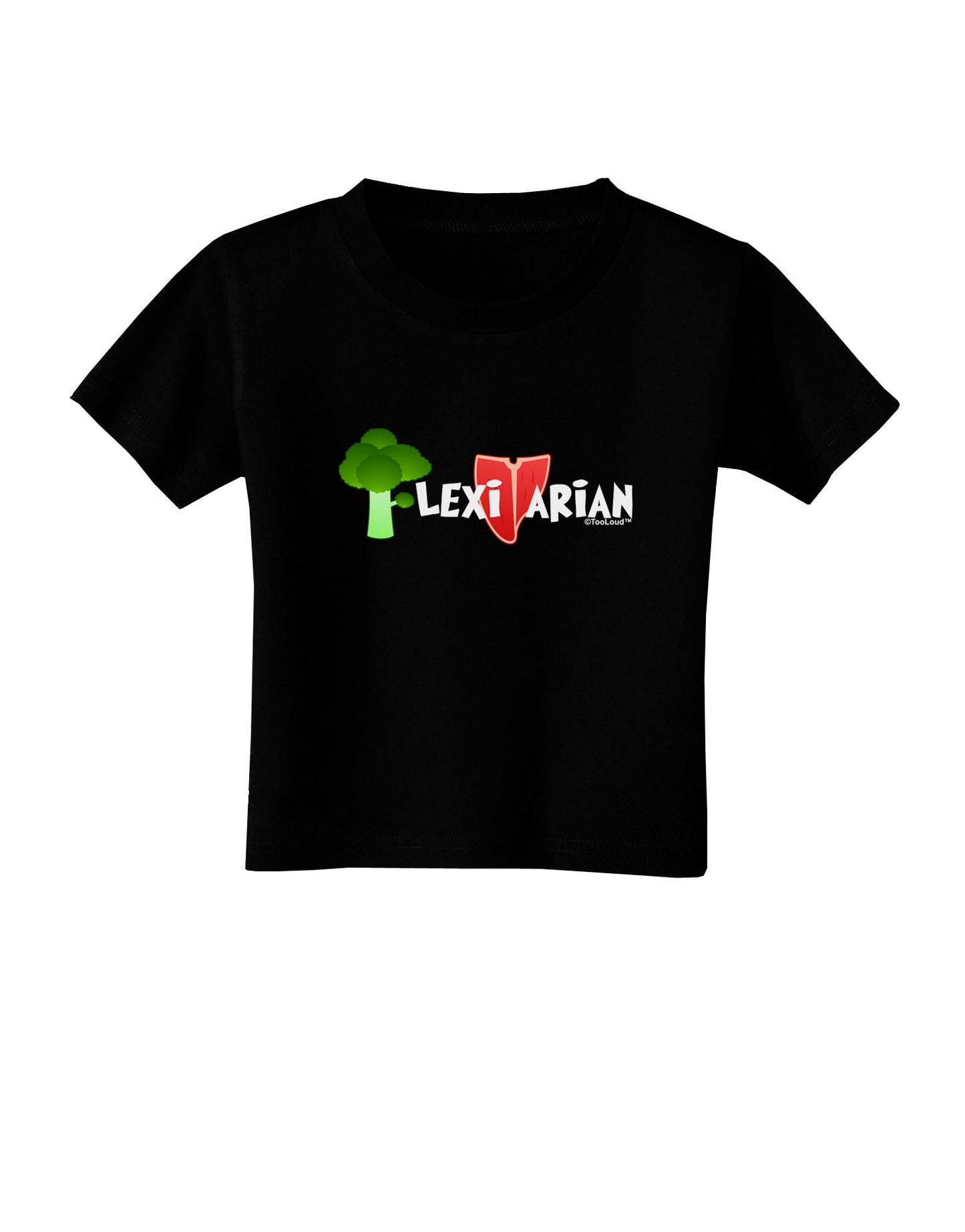 Flexitarian Toddler T-Shirt Dark by TooLoud-Toddler T-Shirt-TooLoud-Black-2T-Davson Sales