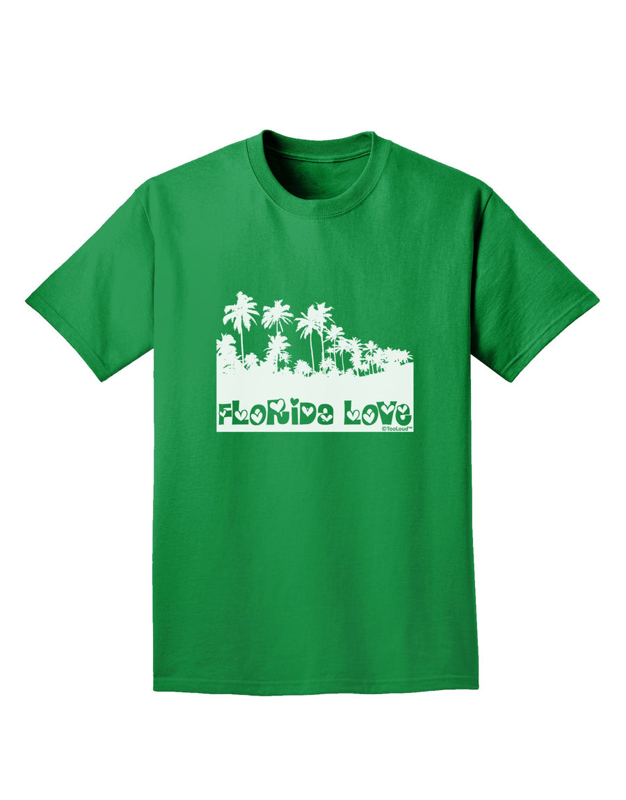 Florida Love - Palm Trees Cutout Design Adult Dark T-Shirt by TooLoud-Mens T-Shirt-TooLoud-Purple-Small-Davson Sales