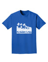 Florida Love - Palm Trees Cutout Design Adult Dark T-Shirt by TooLoud-Mens T-Shirt-TooLoud-Royal-Blue-Small-Davson Sales