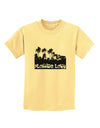 Florida Love - Palm Trees Cutout Design Childrens T-Shirt by TooLoud-Childrens T-Shirt-TooLoud-Daffodil-Yellow-X-Small-Davson Sales