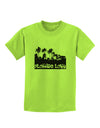 Florida Love - Palm Trees Cutout Design Childrens T-Shirt by TooLoud-Childrens T-Shirt-TooLoud-Lime-Green-X-Small-Davson Sales