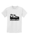 Florida Love - Palm Trees Cutout Design Childrens T-Shirt by TooLoud-Childrens T-Shirt-TooLoud-White-X-Small-Davson Sales