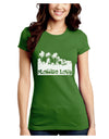 Florida Love - Palm Trees Cutout Design Juniors Crew Dark T-Shirt by TooLoud-T-Shirts Juniors Tops-TooLoud-Kiwi-Green-Juniors Fitted X-Small-Davson Sales