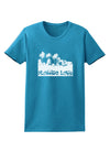 Florida Love - Palm Trees Cutout Design Womens Dark T-Shirt by TooLoud-TooLoud-Turquoise-X-Small-Davson Sales