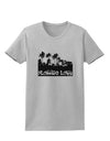 Florida Love - Palm Trees Cutout Design Womens T-Shirt by TooLoud-Womens T-Shirt-TooLoud-AshGray-X-Small-Davson Sales