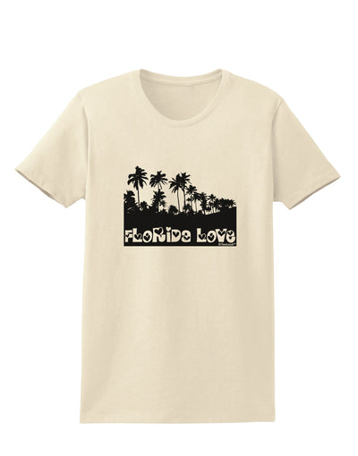 Florida Love - Palm Trees Cutout Design Womens T-Shirt by TooLoud-Womens T-Shirt-TooLoud-Natural-X-Small-Davson Sales