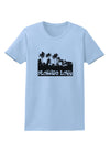 Florida Love - Palm Trees Cutout Design Womens T-Shirt by TooLoud-Womens T-Shirt-TooLoud-Light-Blue-X-Small-Davson Sales