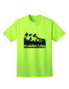 Florida Palm Trees Cutout Design Adult T-Shirt by TooLoud: A Captivating Expression of Love for the Sunshine State-Mens T-shirts-TooLoud-Neon-Green-Small-Davson Sales