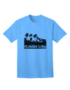 Florida Palm Trees Cutout Design Adult T-Shirt by TooLoud: A Captivating Expression of Love for the Sunshine State-Mens T-shirts-TooLoud-Aquatic-Blue-Small-Davson Sales