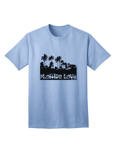 Florida Palm Trees Cutout Design Adult T-Shirt by TooLoud: A Captivating Expression of Love for the Sunshine State-Mens T-shirts-TooLoud-Light-Blue-Small-Davson Sales