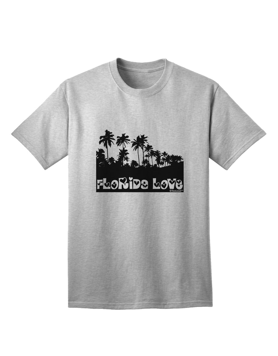 Florida Palm Trees Cutout Design Adult T-Shirt by TooLoud: A Captivating Expression of Love for the Sunshine State-Mens T-shirts-TooLoud-White-Small-Davson Sales