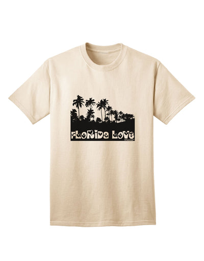 Florida Palm Trees Cutout Design Adult T-Shirt by TooLoud: A Captivating Expression of Love for the Sunshine State-Mens T-shirts-TooLoud-Natural-Small-Davson Sales