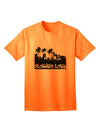 Florida Palm Trees Cutout Design Adult T-Shirt by TooLoud: A Captivating Expression of Love for the Sunshine State-Mens T-shirts-TooLoud-Neon-Orange-Small-Davson Sales