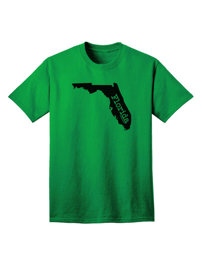 Florida - United States Shape Adult T-Shirt by TooLoud: A Stylish Representation of Florida's Iconic Shape-Mens T-shirts-TooLoud-Kelly-Green-Small-Davson Sales