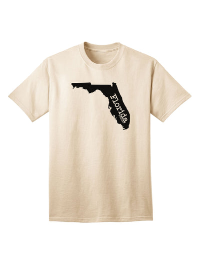 Florida - United States Shape Adult T-Shirt by TooLoud: A Stylish Representation of Florida's Iconic Shape-Mens T-shirts-TooLoud-Natural-Small-Davson Sales