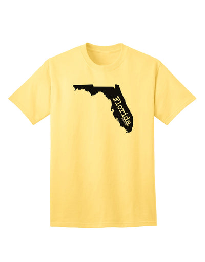 Florida - United States Shape Adult T-Shirt by TooLoud: A Stylish Representation of Florida's Iconic Shape-Mens T-shirts-TooLoud-Yellow-Small-Davson Sales