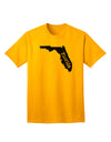 Florida - United States Shape Adult T-Shirt by TooLoud: A Stylish Representation of Florida's Iconic Shape-Mens T-shirts-TooLoud-Gold-Small-Davson Sales