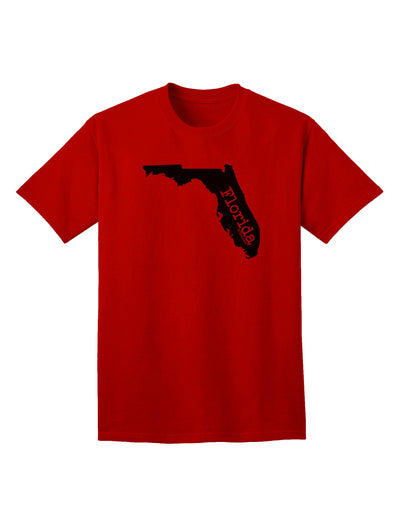 Florida - United States Shape Adult T-Shirt by TooLoud: A Stylish Representation of Florida's Iconic Shape-Mens T-shirts-TooLoud-Red-Small-Davson Sales