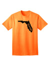 Florida - United States Shape Adult T-Shirt by TooLoud: A Stylish Representation of Florida's Iconic Shape-Mens T-shirts-TooLoud-Neon-Orange-Small-Davson Sales