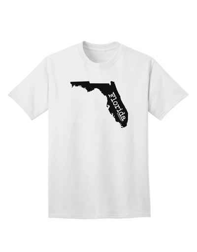 Florida - United States Shape Adult T-Shirt by TooLoud: A Stylish Representation of Florida's Iconic Shape-Mens T-shirts-TooLoud-White-Small-Davson Sales