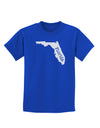 Florida - United States Shape Childrens Dark T-Shirt by TooLoud-Childrens T-Shirt-TooLoud-Royal-Blue-X-Small-Davson Sales