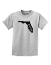 Florida - United States Shape Childrens T-Shirt by TooLoud-Childrens T-Shirt-TooLoud-AshGray-X-Small-Davson Sales