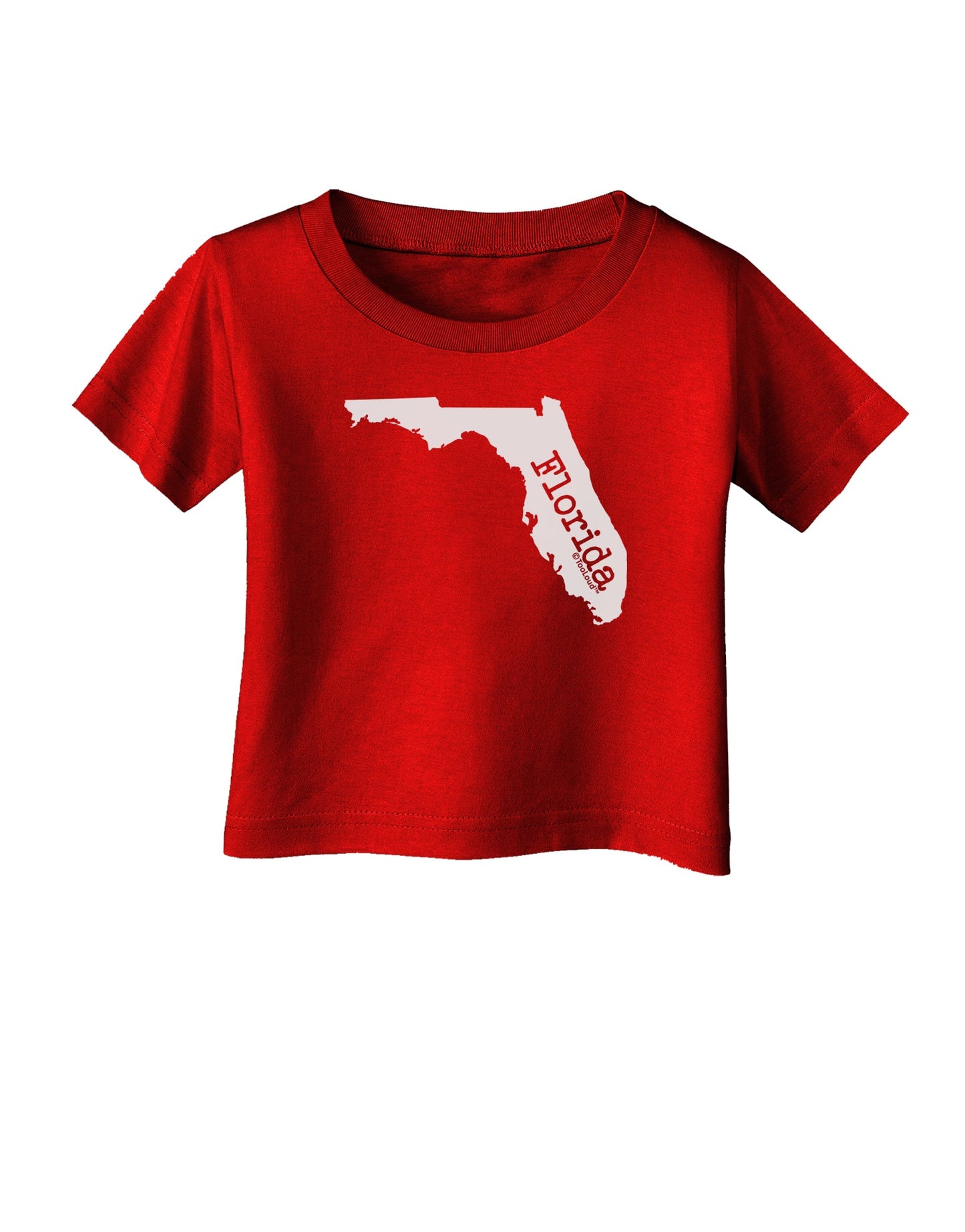 Florida - United States Shape Infant T-Shirt Dark by TooLoud-Infant T-Shirt-TooLoud-Red-06-Months-Davson Sales